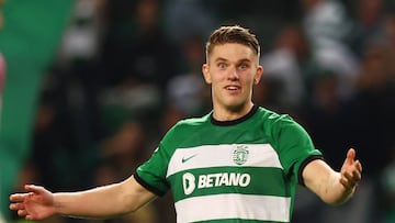 Viktor Gyokeres, delantero del Sporting de Portugal.