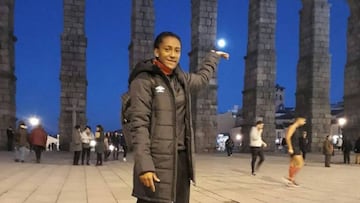 Daniela Caracas jugó Santa Fe ante Atlético de Madrid, por la Copa Dimayor-LaLiga Women