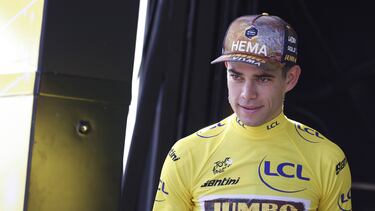 Van Aert, líder del Tour de Francia.