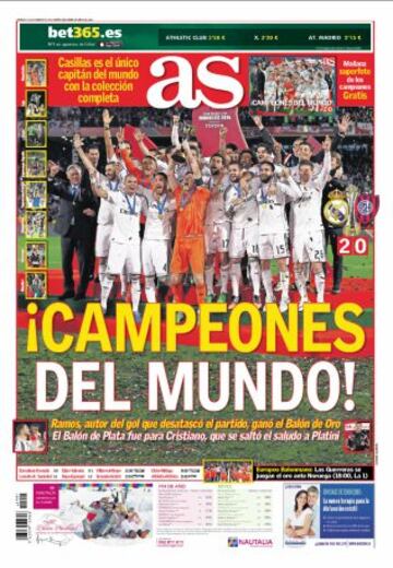 Las portadas de AS de diciembre