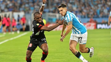 Alexis Castillo Manyoma dio asistencia y Edwuin Cetré marcó gol en la victoria de Estudiantes 4-5 sobre Racing en la Liga Argentina.