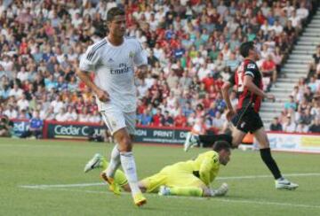 Alegría de Cristiano Ronaldo tras marcar el segundo gol.