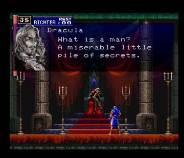 Icónica imagen de Drácula en Castlevania