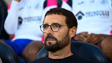 José Bordalás durante un partido.