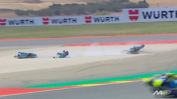 David Alonso, fuera del GP de Aragón: Así fue su accidente