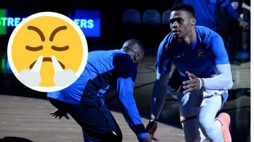 Triunfante.
Los Thunder han tenido un buen verano: a pesar de lo difícil que parecía, han retenido a Paul George, Carmelo Anthony se marchó y ha llegado un base de garantías como Dennis Schröder. Puede que no sea suficiente para ganar el anillo, pero los seguidores de Oklahoma City van a disfrutar.
