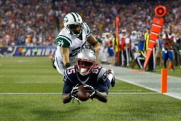 Kenbrell Thompkins #85 y Dee Milliner #27.