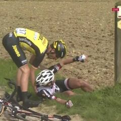 Wagner ayudó a Sinkeldam tras caerse en Gante-Wevelgem