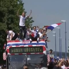 Locura máxima en Croacia con la llegada de su selección