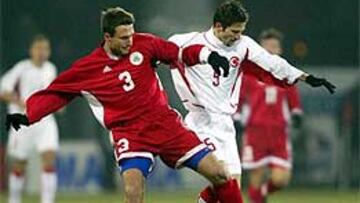 <b>CENICIENTA.</B> Letonia partía como la cenicienta de la repesca y está a un paso de clasificarse para la Eurocopa.