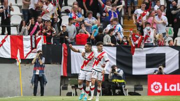 Radamel Falcao of Rayo Vallecano celebrates a goal during the Spanish League, La Liga Santander, football match played between Rayo Vallecano and Real Sociedad at Vallecas stadium on May 01, 2022, in Madrid, Spain.
AFP7
01/05/2022 ONLY FOR USE IN SPAIN