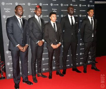  Romelu Lukaku, Paul Pogba, Jesse Lingard, Stormzy y Marcus Rashford 