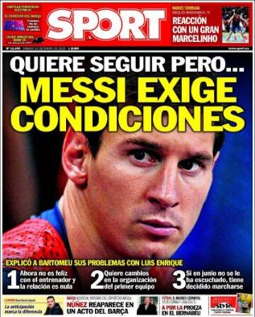 Portadas de la prensa deportiva