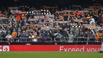 Miembros de la Curva Nord.