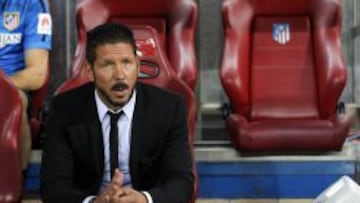 22/08/14 SUPERCOPA DE ESPA&Ntilde;A PARTIDO VUELTA 
 ATLETICO DE MADRID - REAL MADRID
 CHOLO SIMEONE ENTRENADOR BANQUILLO 