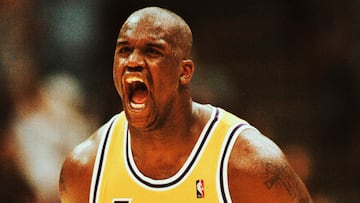 Shaq’s favorite dunk? “There’s two of ‘em” he says. One, a famous alley-oop versus the Trail Blazers in the Western Conference finals.