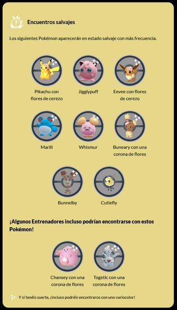 pokemon go evento florece la primavera fechas horarios como participar