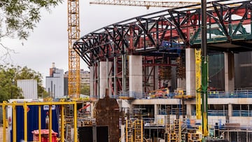 Imagen de las obras del Spotify Camp Nou el pasado mes de noviembre.