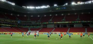 Las imágenes del entrenamiento de La Roja