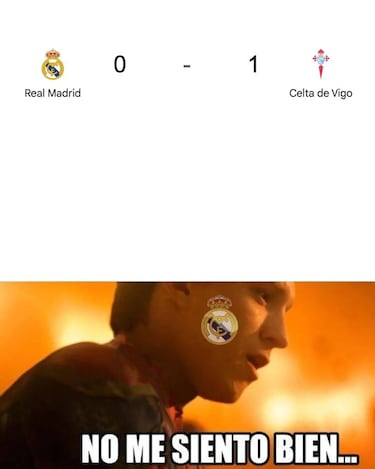 Los mejores memes de la derrota del Real Madrid ante el Celta