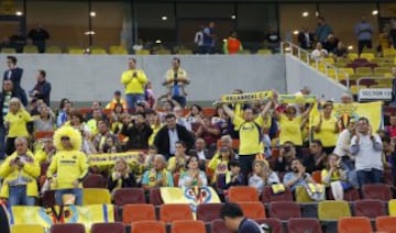 Gran ambiente en el estadio Arena Nacional. 