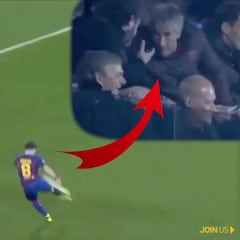 Setién los envalentona y así lo disfruta: va a ver al Barça B y su capitán marca la volea culé del año