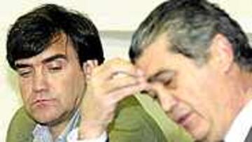 <B>NO LO VE CLARO</B>. Solans desconfía pese a la llegada de Marcos.