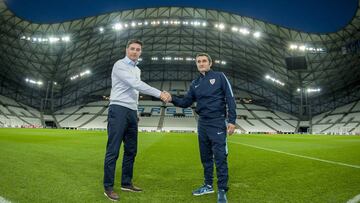 Marsella - Athletic Club coaches, Michel and  Valverde