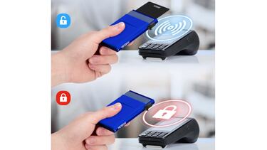 Protege tu documentación con esta cartera del tamaño de una tarjeta y con bloqueo RFID