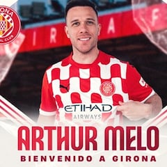 El Girona oficializa su bomba: Arthur Melo
