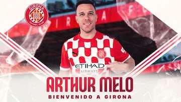 El Girona oficializa su bomba: Arthur Melo