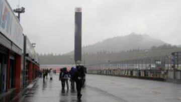 La lluvia se apoderó de Motegi.
