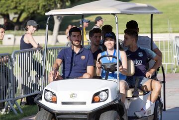 El Barça prepara en UCLA su partido contra el Tottenham