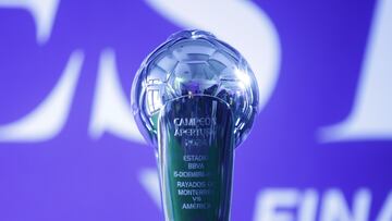 Trophy of Champion during the media day prior to Final Match between Monterrey and America as part of the Liga BBVA MX, Torneo Apertura 2024 at Hotel Presidente Intercontinental on December 11, 2024 in Puebla, Mexico.