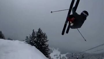 Ivan Jones saltando en Alberta, Canad¨¢