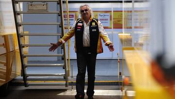 Flavio Briatore durante su &eacute;poca como director de Renault.