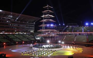 Futurista y colorida ceremonia de clausura de los Juegos Olímpicos de Invierno disputados en PyeongChang (Corea del Sur).