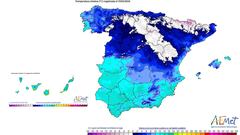 AEMET avisa de un “desplome térmico” en España por una DANA: las zonas más afectadas