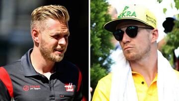 Magnussen y Hulkenberg en Hungría.