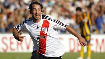 Cristian Fabbiani, en su poca en River.