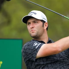 Johnson, Rahm y Thomas, en el podio antes del Masters