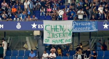 La elocuente pancarta a Chen en el último Espanyol-Real Madrid.