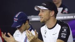 Jenson Button en Brasil.