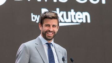 27/05/21 
PRESENTACION DE LAS DAVIS CUP BY RAKUTEN FINALS 2021
GERARD PIQUE Presidente de Kosmos 
ALBERT COSTA Director de la Davis Cup