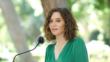 MADRID, SPAIN - 2022/07/19: The president of the Community of Madrid, Isabel Diaz Ayuso during the visit to the Vista Alegre estate in Madrid. (Photo by Atilano Garcia/SOPA Images/LightRocket via Getty Images)