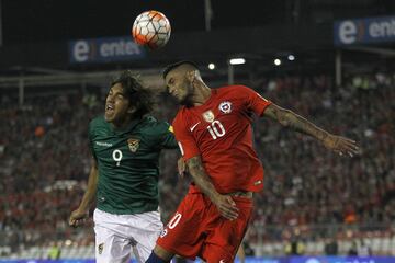 Si bien no era su dorsal habitual, el "Chino" lo ocupó varias veces. La última vez fue en el polémico duelo eliminatorio ante Bolivia rumbo a Rusia 2018.