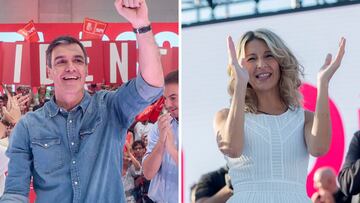 Pedro S¨¢nchez y Yolanda D¨ªaz. Canva