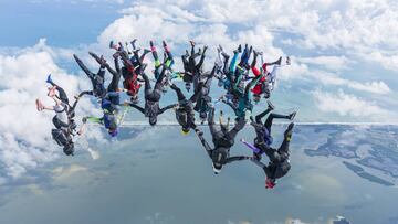 A Chinese skydiver had a potentially deadly moment while skydiving, but all is not what is seems...