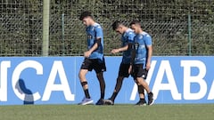 07/09/21 ENTRENAMIENTO DEL DEPORTIVO DE LA CORU&Ntilde;A
 Lesionados Trilli,  Menudo,  Valin