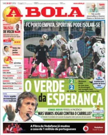 Portadas de la prensa deportiva